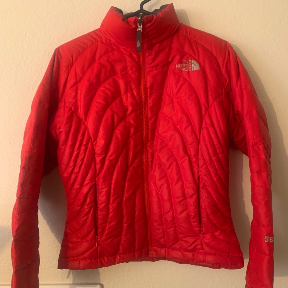 NORTH FACE Red Puffer Jacket